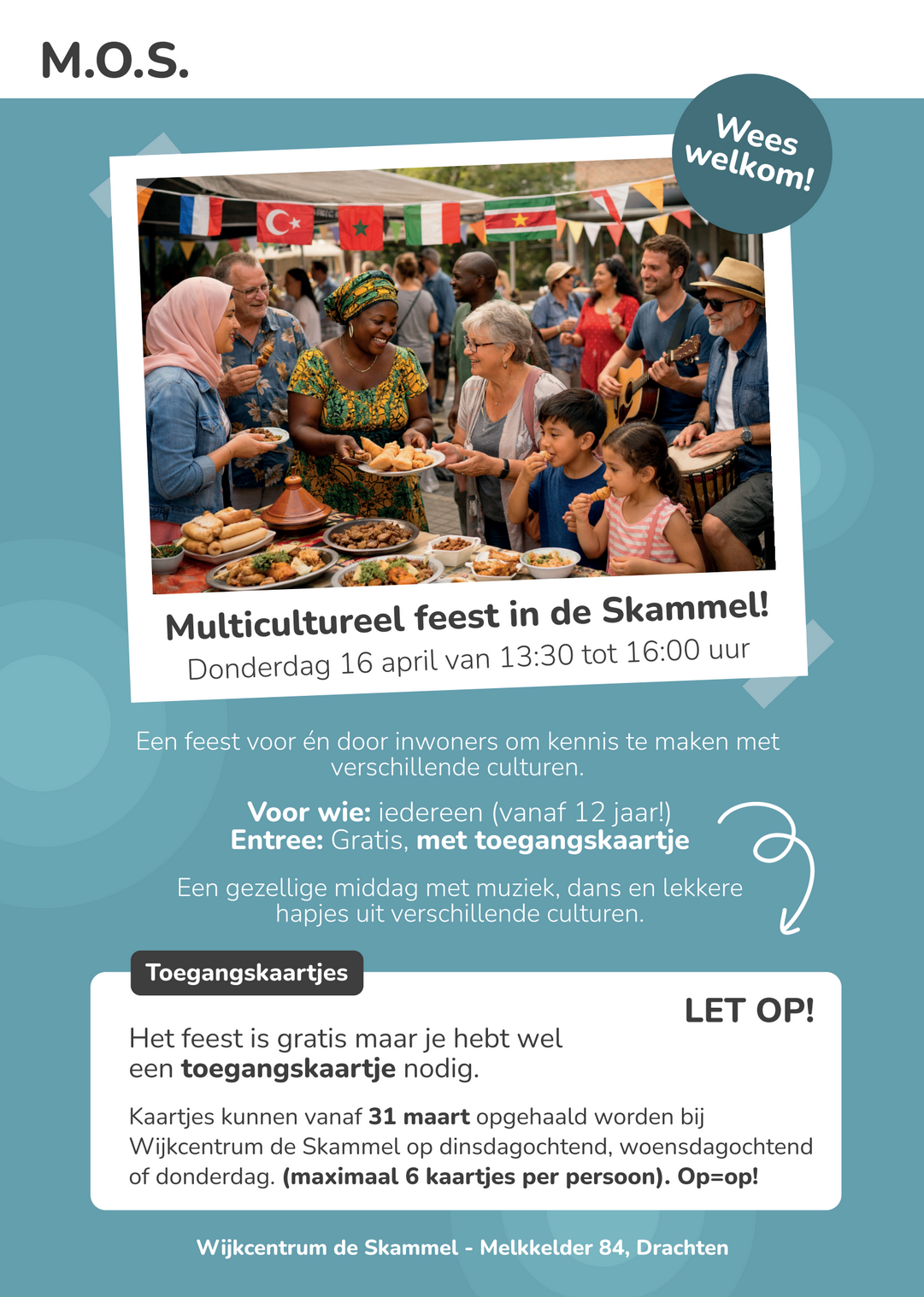 flyer multicultureelfeest de skammel